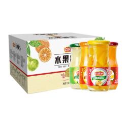 欢乐家 混合水果罐头 256g*12瓶 多口味组合