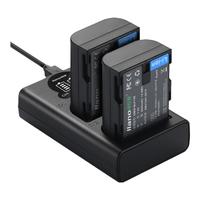 IIano 绿巨能 LIano 绿巨能 DMW-BLF19E 相机电池 7.2V 2000mAh 充电套装 2块装