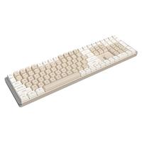 AUSDOM 阿斯盾 Hola111 111键 2.4G无线机械键盘 奶黄色 TTC黑金轴 无光