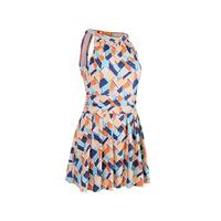 DECATHLON 迪卡侬 泳衣女遮肚显瘦温泉性感露背保守连体泡澡服沙滩度假OVOT 蓝色拼接 M