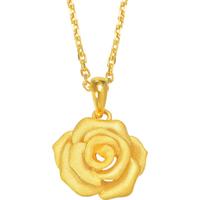 Chow Sang Sang 周生生 78715P 花蕊足金吊坠 3.4g