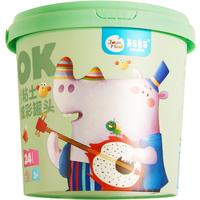  美乐童年 JM84170 粘土炫彩罐头 手工彩泥 24色 桶装