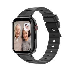 好记星 GPS定位 老人智能手表  硅胶表带 黑色