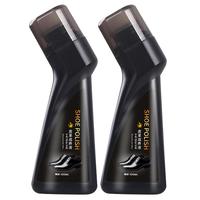 易洁亮液体鞋油黑色上光擦鞋皮鞋油真皮护理100ml*2支