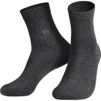 Langsha 浪莎 男士纯棉中筒袜套装 6双装 藏青色