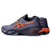 亚瑟士（ASICS） 男女士网球鞋Resolution RX系列缓震专业运动鞋 【男款】1041A481-500暗灰紫/橘 46