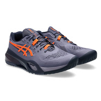 亚瑟士(ASICS) 男女士网球鞋Resolution RX系列缓震专业运动鞋 【男款】1041A481-500暗灰紫/橘 43.5