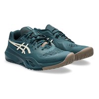 亚瑟士（ASICS） 男女士网球鞋Resolution RX系列缓震专业运动鞋 【宽楦】1041A487-300墨绿/棕 41.5