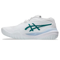 亚瑟士（ASICS） 男女士网球鞋Resolution RX系列缓震专业运动鞋 【男款】1041A481-102温网白/绿 42.5