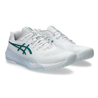 亚瑟士(ASICS) 男女士网球鞋Resolution RX系列缓震专业运动鞋 【男款】1041A481-102温网白/绿 35.5