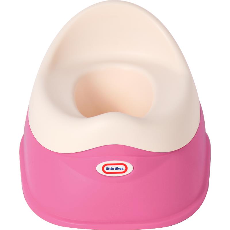 小泰克（little tikes）儿童坐便器 婴儿便盆尿盆宝宝小马桶 男女高靠背精灵座便器 粉红色