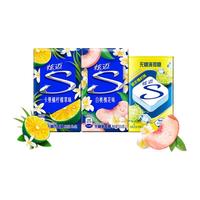 炫迈口香糖薄荷糖白桃卡曼橘味28片*2+爆柠味22.5g共123.3g三八 白桃卡曼橘味2盒+爆柠味22.5g