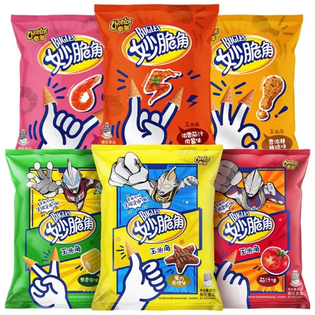 奇多（Cheetos）零食 休闲食品 妙脆角6口味 65g*6包 百事食品
