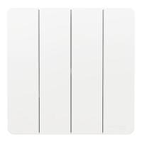 Schneider Electric 施耐德电气 皓呈系列 A3T34L1_WE_C1 四开单控开关 奶油白