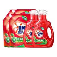OMO 奥妙 除菌除螨洗衣液 950g*2瓶+1kg*4袋 桉树艾草香