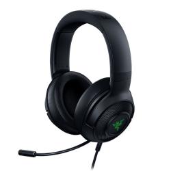 雷蛇 北海巨妖V3 X 耳罩式头戴式降噪有线耳机 黑色 USB口