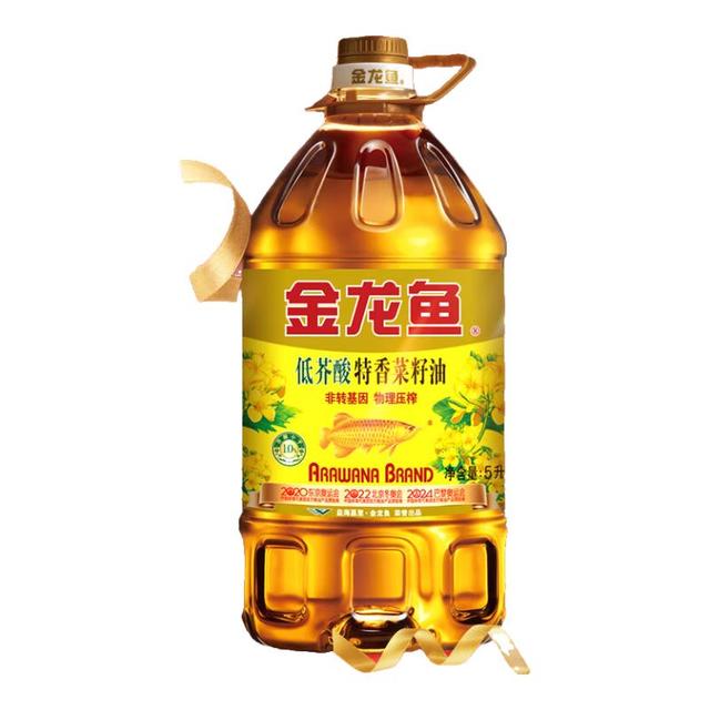 移动端、京东百亿补贴：金龙鱼 特香低芥酸菜籽油 5L