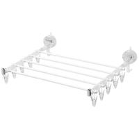 加度 吸盘折叠袜子晾晒架家用衣架晾衣架多夹子晒毛巾阳台袜夹