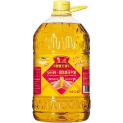 鲁花 香飘万家 5S压榨一级浓香花生油 5L