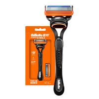 吉列 锋隐手动剃须刀锋速5刀片男士五层刮胡刀刀头 锋隐1刀架1刀头