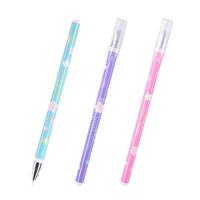 Genvana 金万年 G-13223-001 拔帽中性笔 樱花 0.35mm 12支装