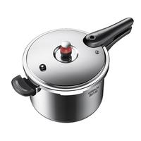 康巴赫（KBH） 高压锅304不锈钢家用燃气通用大容量加厚防爆大小号快煮压力锅 【适合2-4人】 22cm 6L