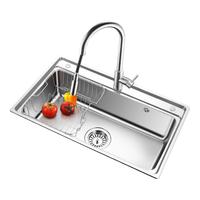 OULIN 欧琳 OLJD616-A+OL-CFL003 不锈钢水槽套装 780*470*230mm