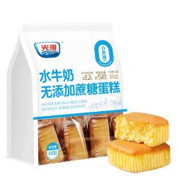 光明 水牛奶蛋糕无添加蔗糖早餐面包吐司儿童老人零食代餐 1包 410g