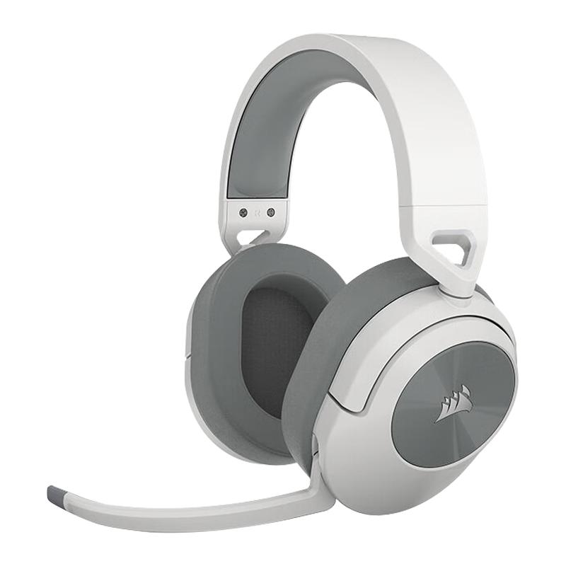 USCORSAIR 美商海盗船 HS55 SURROUND 耳罩式头戴式有线耳机 白色 3.5mm