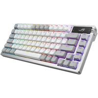  ROG/玩家国度 热插拔客制化 游戏机械键盘  夜魔月曜白 冰暴灰轴 RGB
