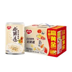 银鹭 八宝粥速食粥早餐好粥道椰奶燕麦八宝粥280g*12罐代餐