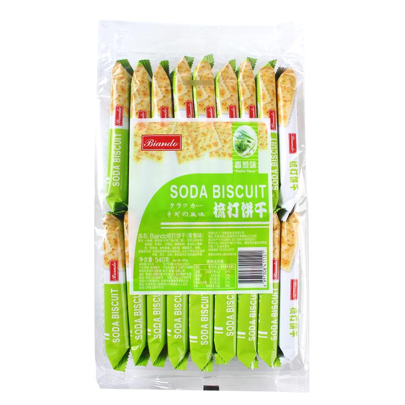 BIANDO 梳打饼干 香葱味 540g