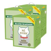 AATURELIVE N1爱宠爱猫 玉米豆腐猫砂 6.5kg*3 2.0mm颗粒