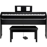 YAMAHA 雅马哈 P系列 P-48B 电钢琴 88键重锤键盘 黑色 稳固U架+单踏+官方标配+全套配件