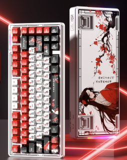凌豹 IP主題款 K75三?？椭苹I盤+送Xsoft鼠標墊+耳機支架