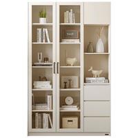 QuanU 全友 家居 三门书柜北欧简约大容量储物柜子环保板材置物柜书架126393