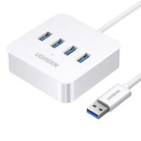 UGREEN 绿联 CR118 USB3.0集线器 一分四 1.5m 白色