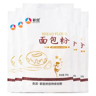 今日必买：新良 面包粉500gx5袋  高筋面粉 烘焙原料 手撕面包机用小麦粉