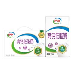 伊利 牛奶系列 高钙低脂 250ml*21盒*2箱