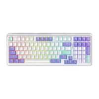 达尔优 gasket结构 机械键盘 PBT键帽 灯光 热插拔  梦遇HIFI轴 绝绝紫 RGB