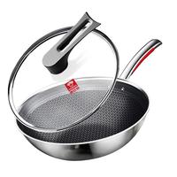 KÖBACH 康巴赫 KGY-C32S 炒锅(32cm、不粘、316L不锈钢)