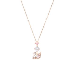 SWAROVSKI 施华洛世奇 DAZZLING SWAN系列 5473024 天鹅Y形项链 38cm