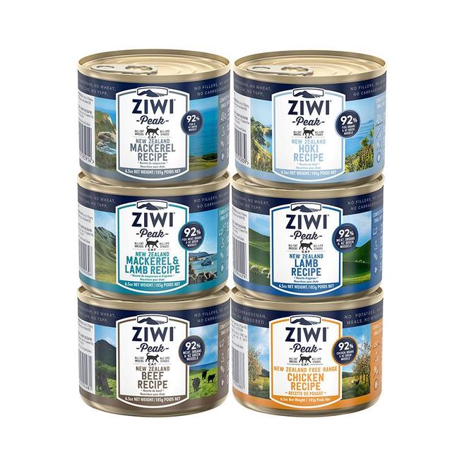 ZIWI 猫主食罐头185g*6罐混合味主食湿粮成猫幼猫通用新西兰原装进口