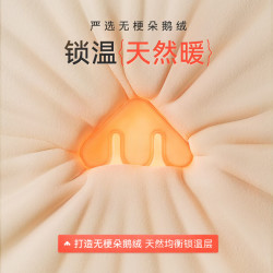 美力城 鹅绒羽绒服女装冬季短外套时尚连帽小个子三防户外运动泡芙 霞光紫 M 160