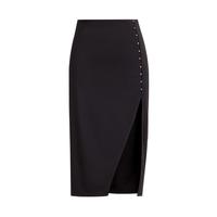 夏装 饰钻高腰中长款包臀半身裙