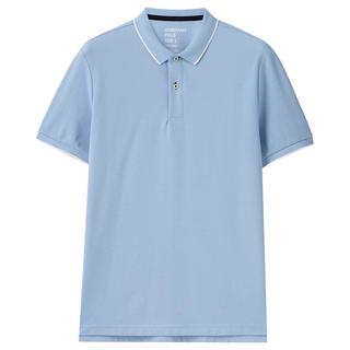 GIORDANO 佐丹奴 男士短袖POLO衫 01011425 粉蜡蓝 XL