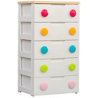 IRIS 爱丽思 HG-555 收纳柜(5层、抽屉式、55.2*42.6*99cm、彩扣)