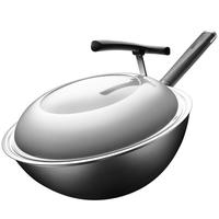 ASD 爱仕达 CF30M2Q 炒锅(30cm、无涂层、铁、黑色)