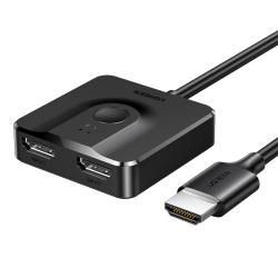 绿联 CM311 HDMI2.0双向切换器 带线款 1m