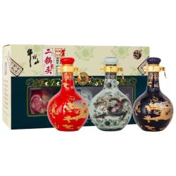 牛栏山 二锅头 珍品30 匠心小酒 清香型 白酒 52度50ml*3瓶 礼盒